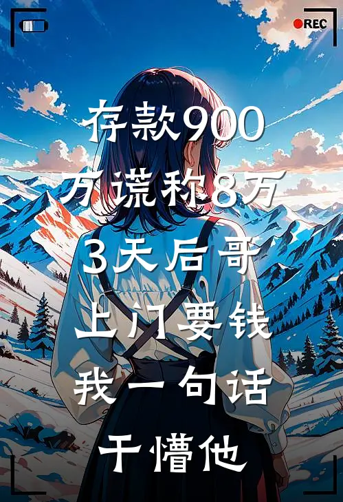 存款900万谎称8万，3天后哥上门要钱，我一句话干懵他